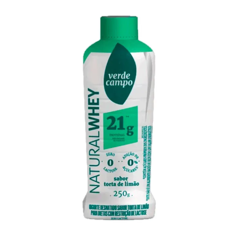Iogurte Natural Whey Torta Limão Verde Campo 250G