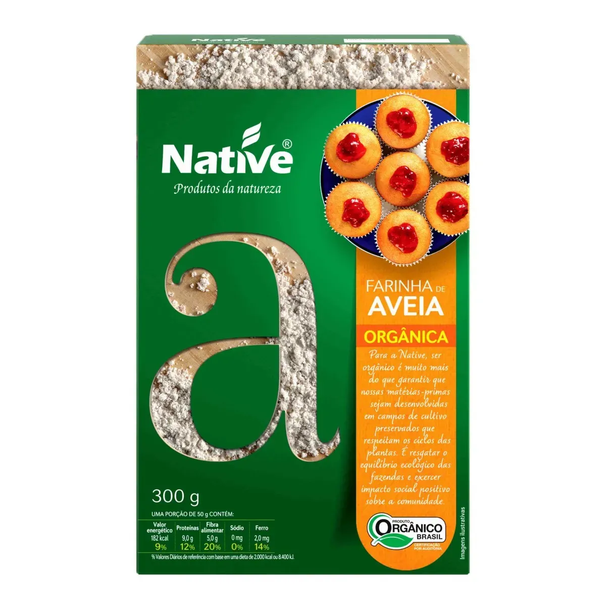 Farinha de Aveia Orgânica Native 300G