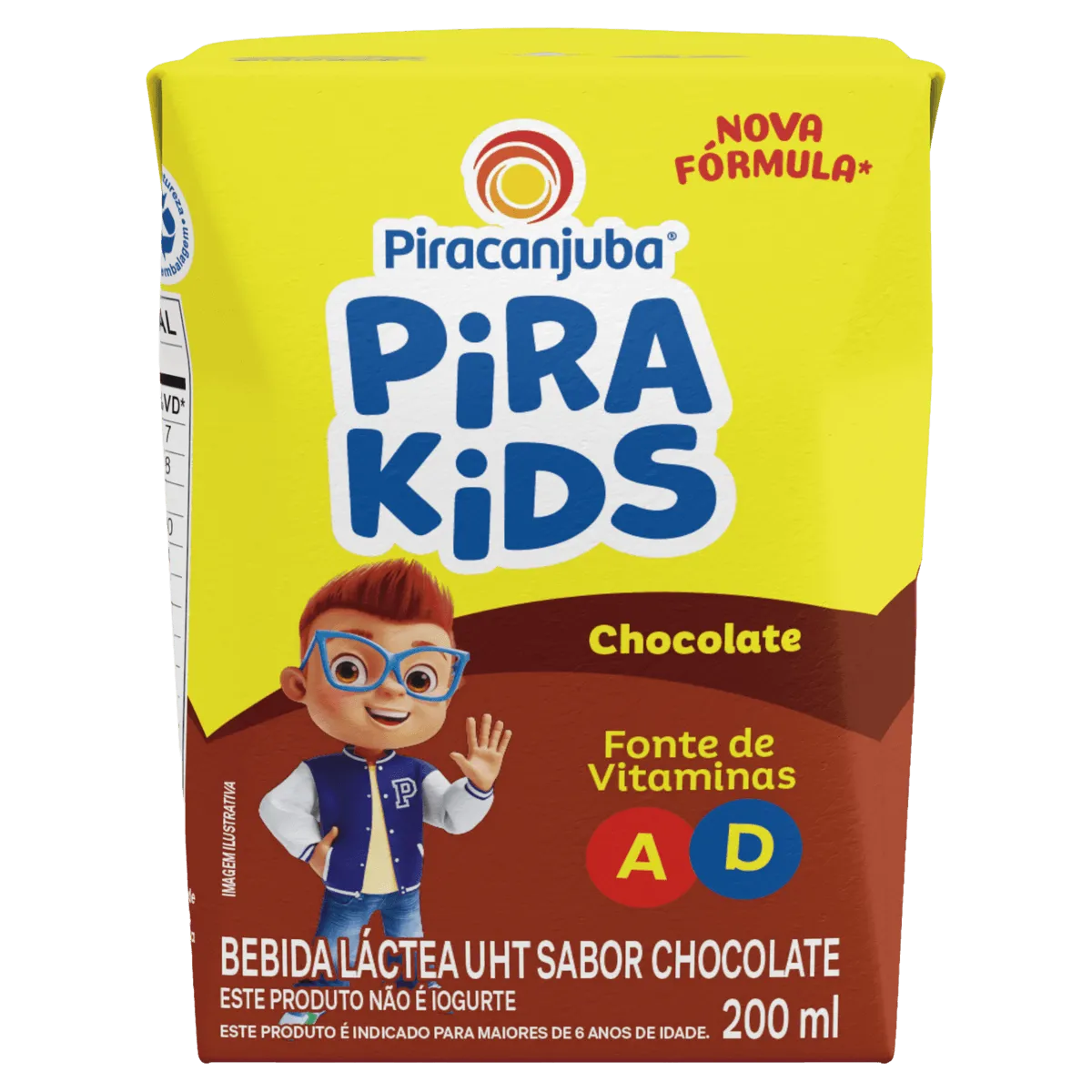 Bebida Láctea Chocolate Pirakids 200ML