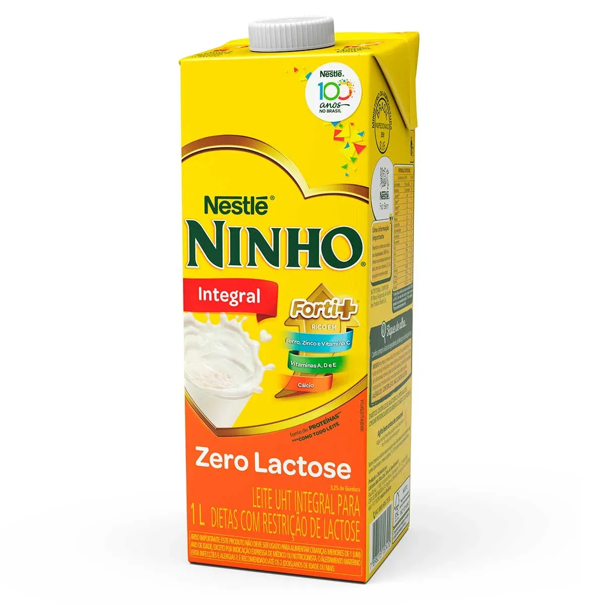 Leite Integral Vitaminado Zero Lactose Ninho 1L
