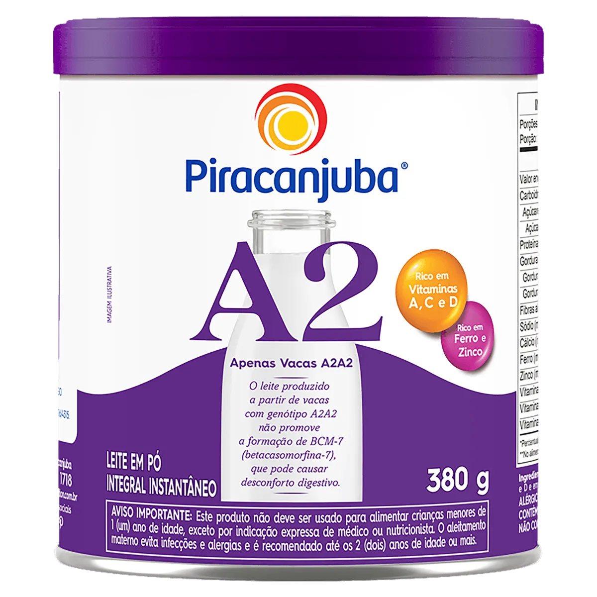 Leite Pó Instantâneo Tipo A2A2 Piracanjuba 380G