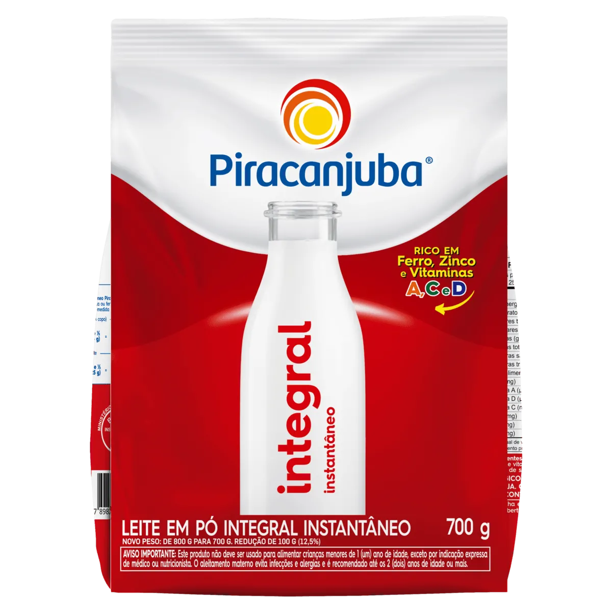 Leite Pó Instantâneo Integral Piracanjuba 700G