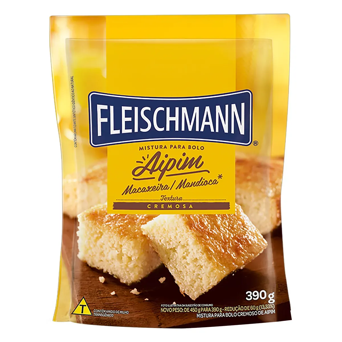 Mistura para Bolo Cremoso Aipim Fleischmann 390G