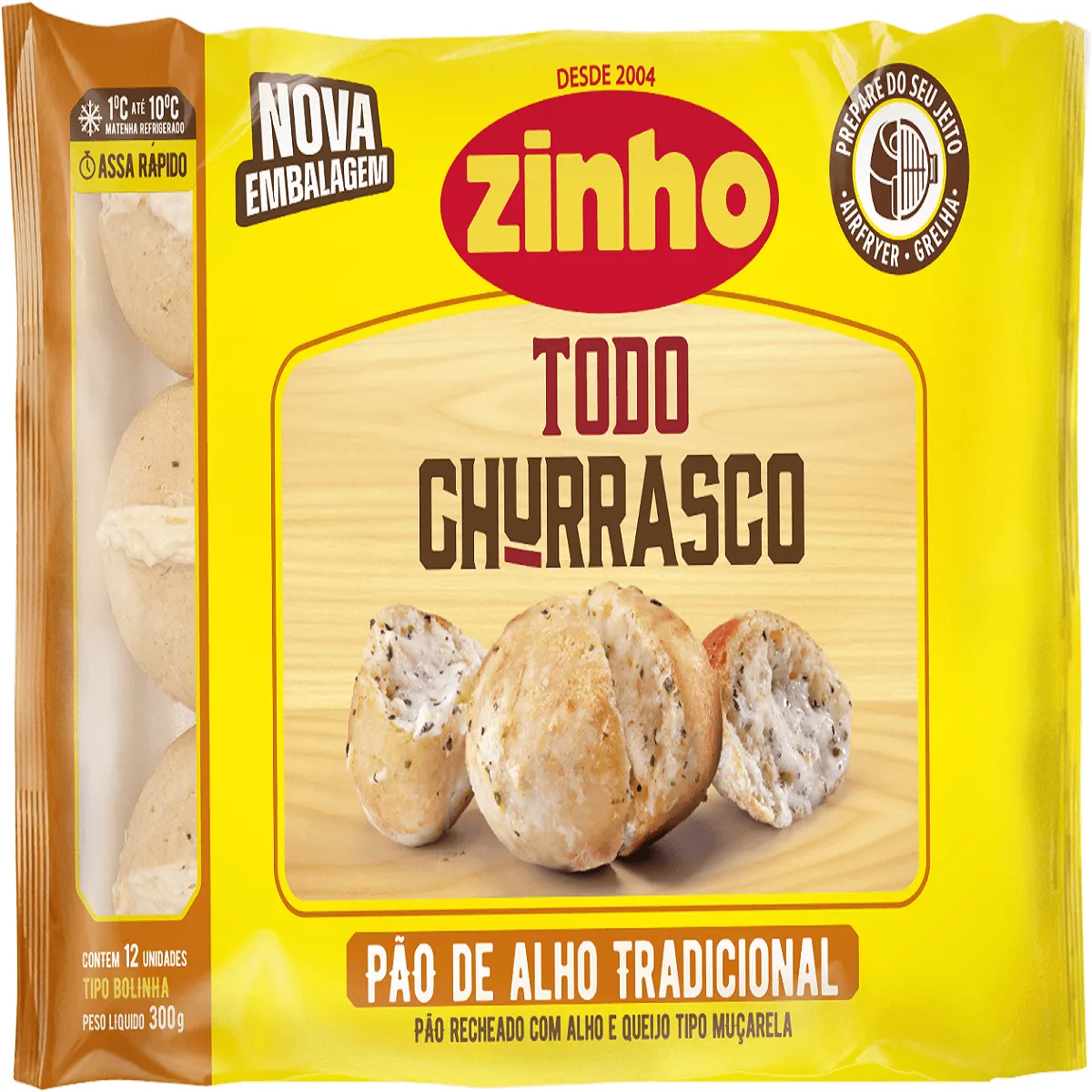 Pão de Alho Bolinha Zinho 300G
