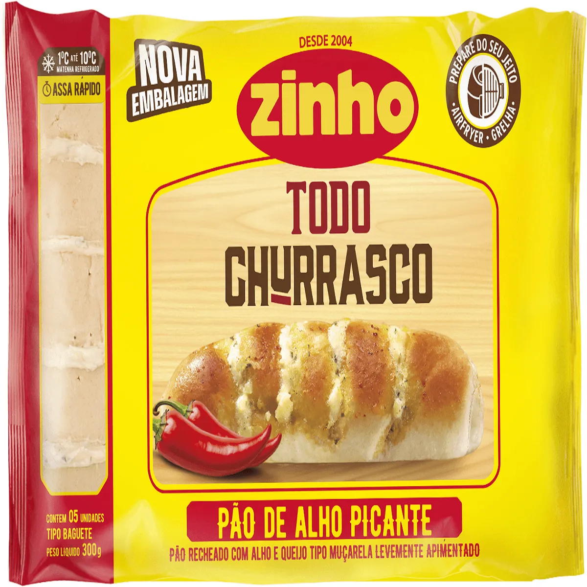 Pão de Alho Picante Zinho 300G