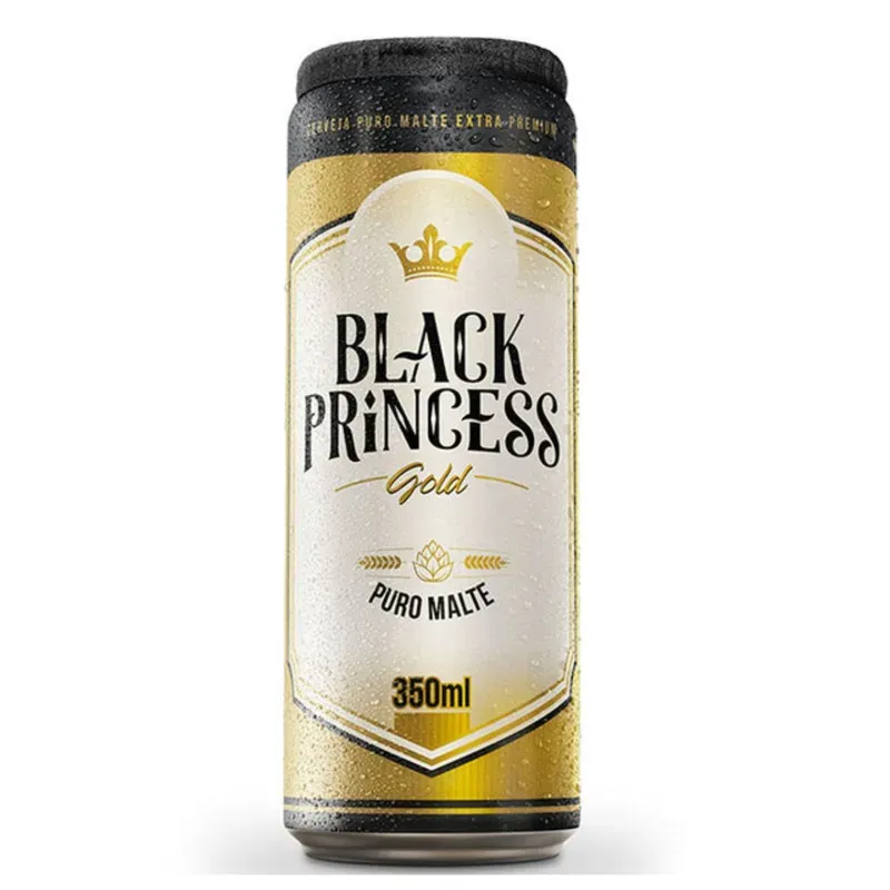Cerveja Puro Malte Black Princess Gold 350ML