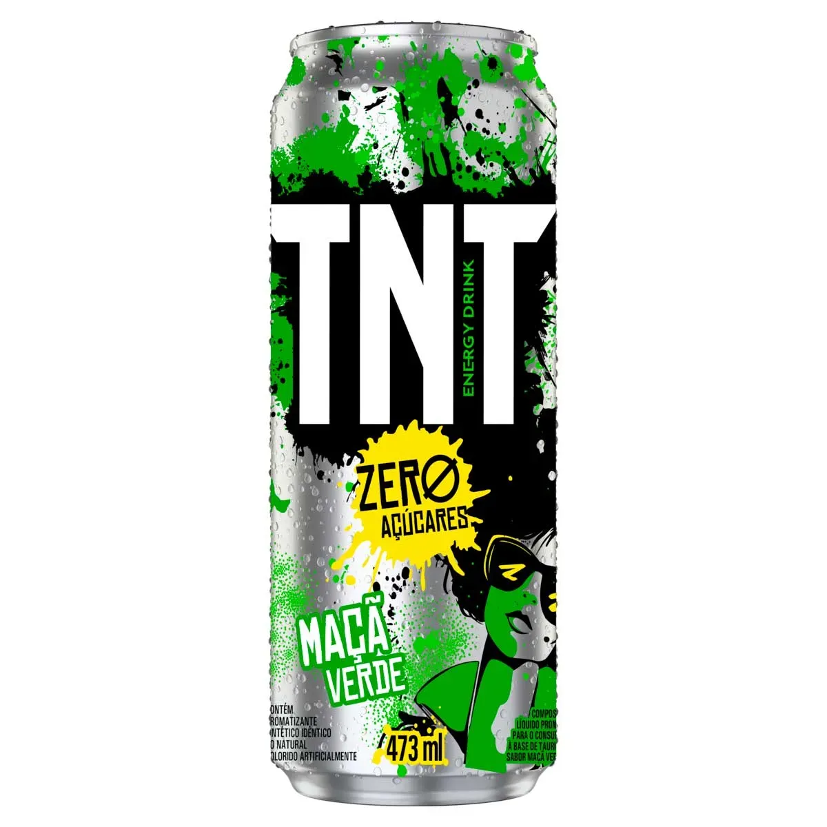 Energético Líquido à Base Taurina Maçã-Verde 473ML