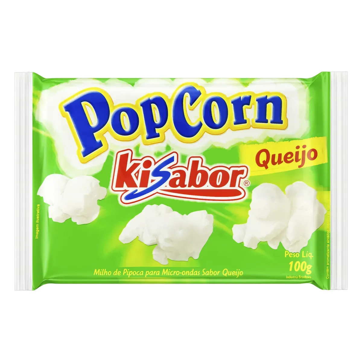 Pipoca para Micro-Ondas Queijo Kisabor 100G