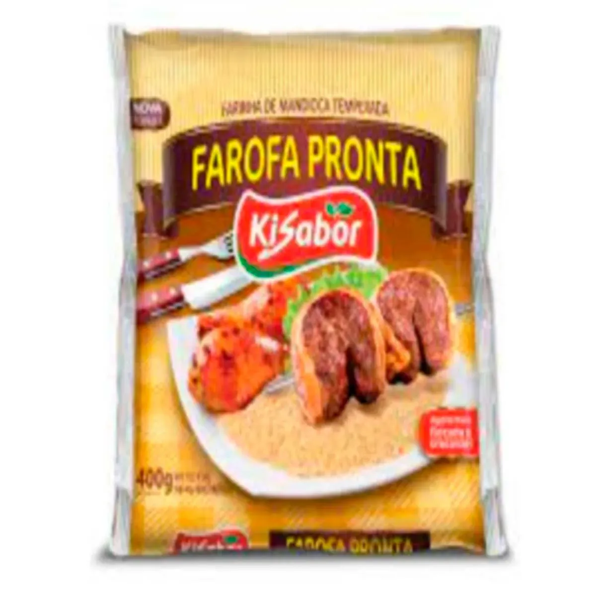 Farofa de Mandioca temperada Kisabor 400G