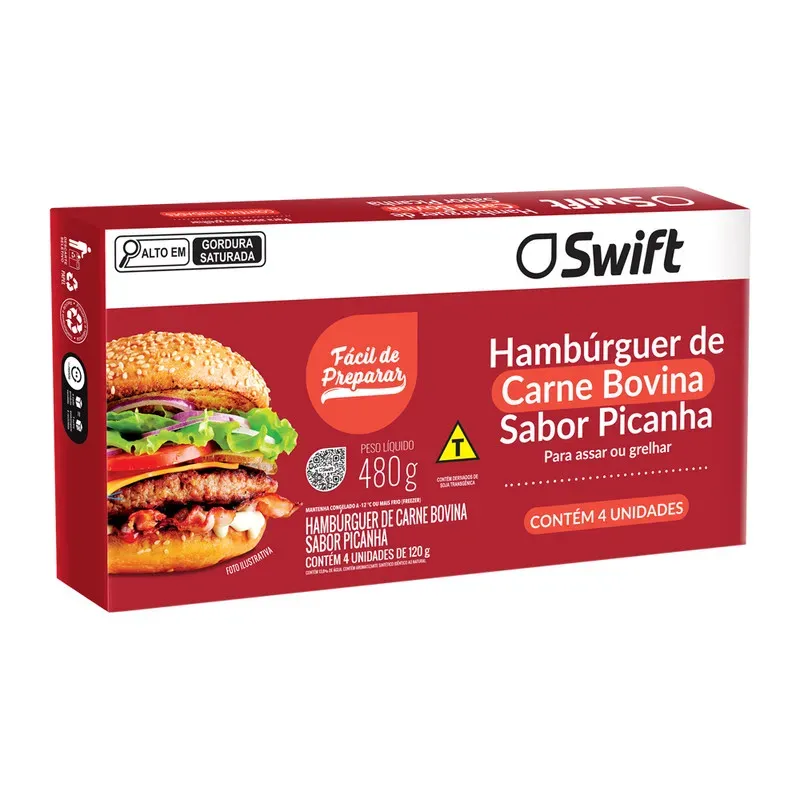 Hamburguer Picanha Swift 480G