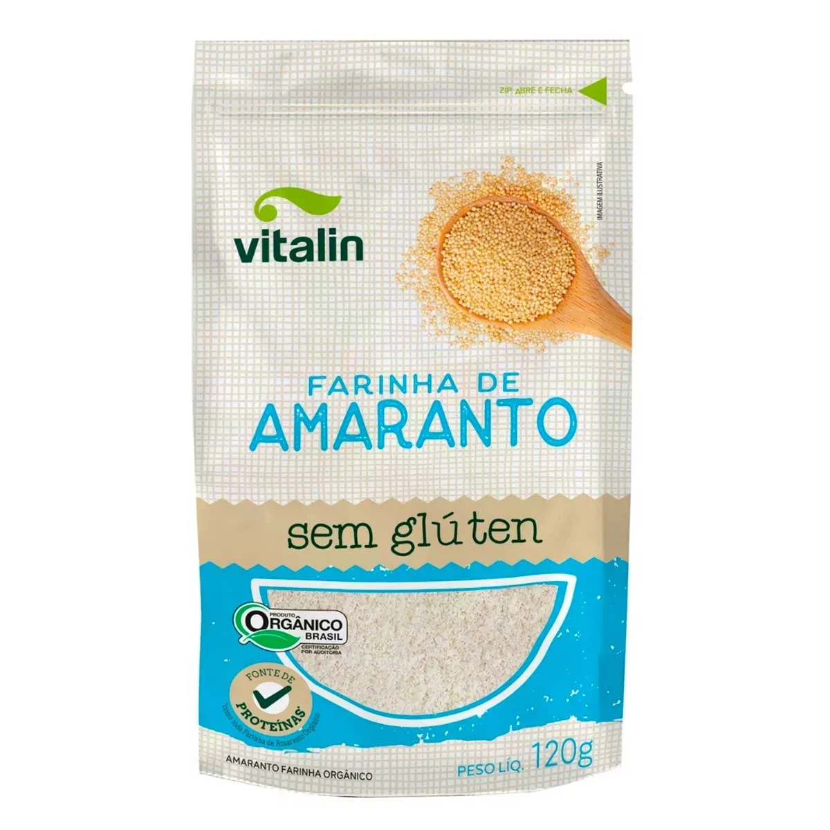 Farinha de Amaranto Orgânico Vitalin 120G