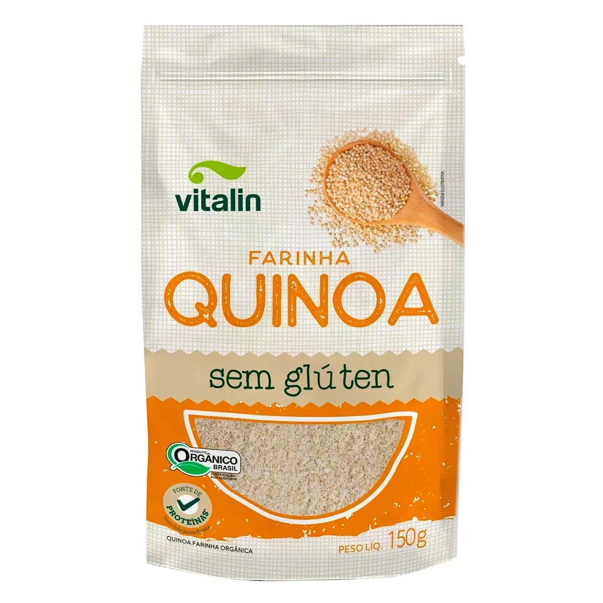 Farinha de Quinoa Real Orgânica Vitalin 150G
