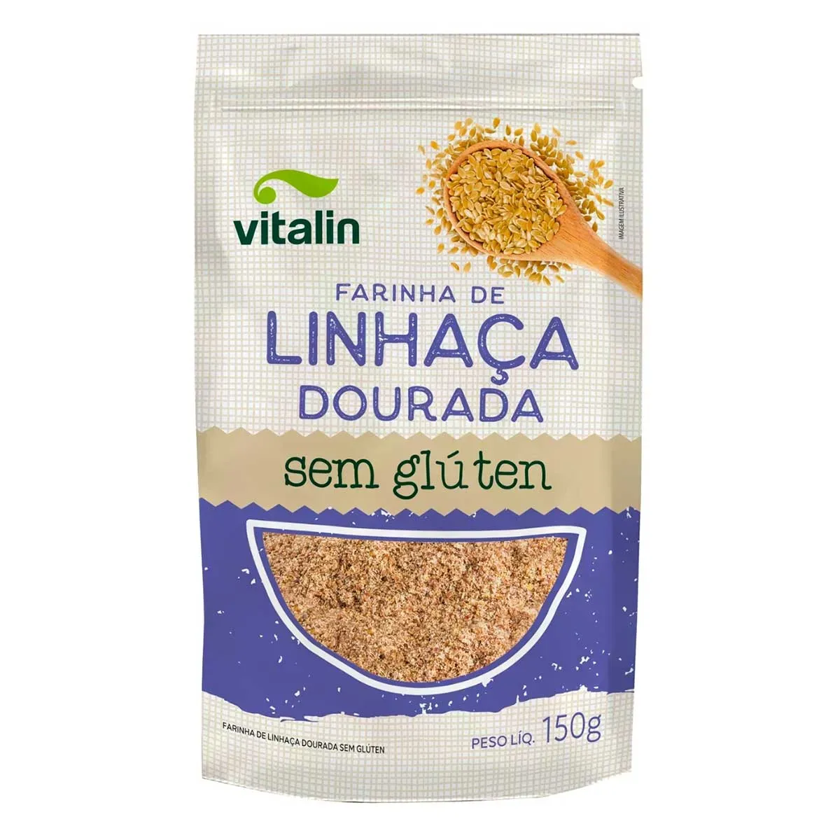 Farinha de Linhaça Dourada Integral Vitalin 150G