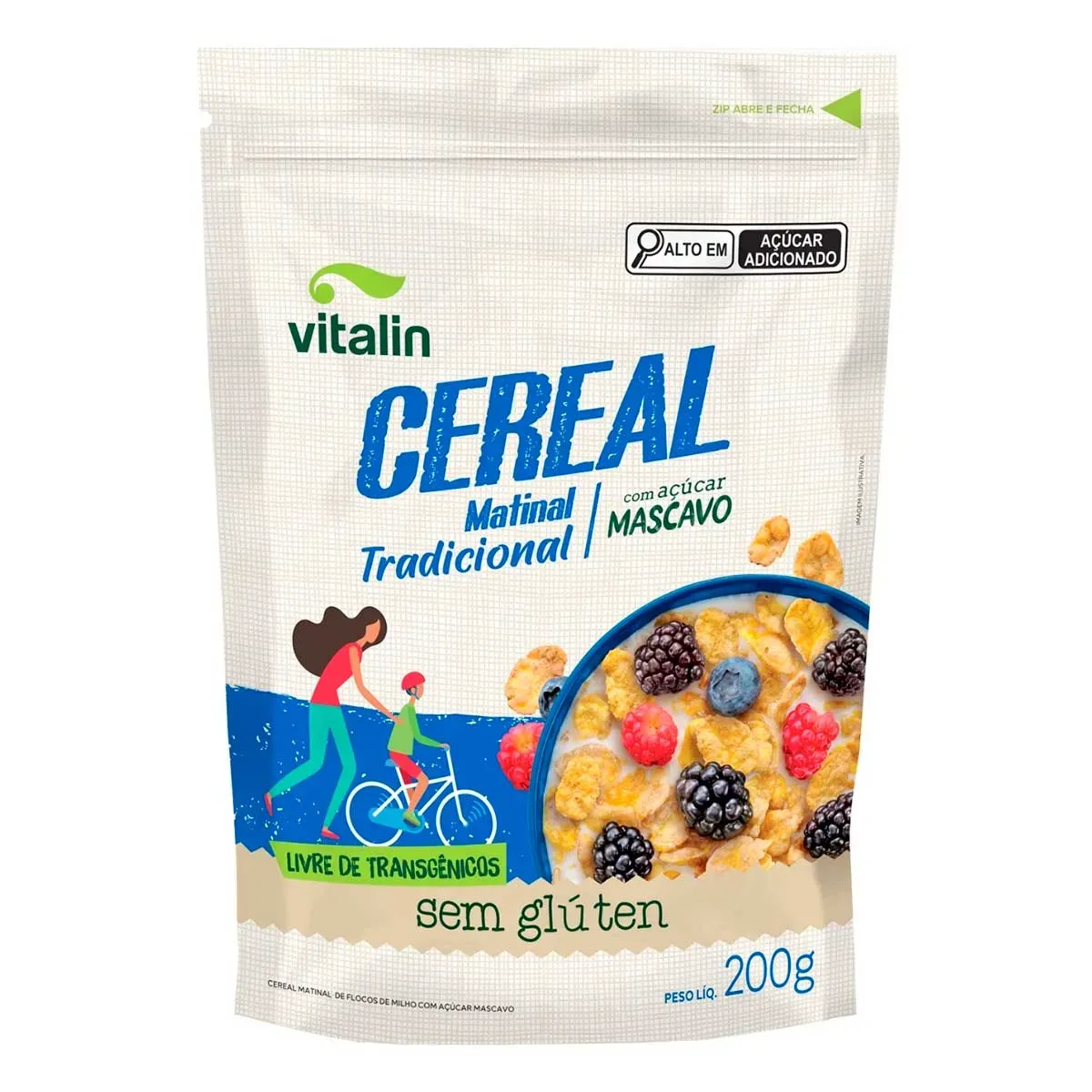 Cereal Matinal Açúcar Mascavo Vitalin 200G