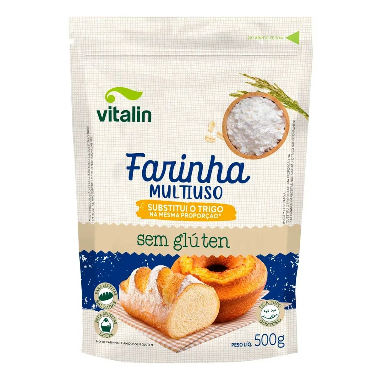 Mix Farinhas Multiuso Integral sem Vitalin 500G