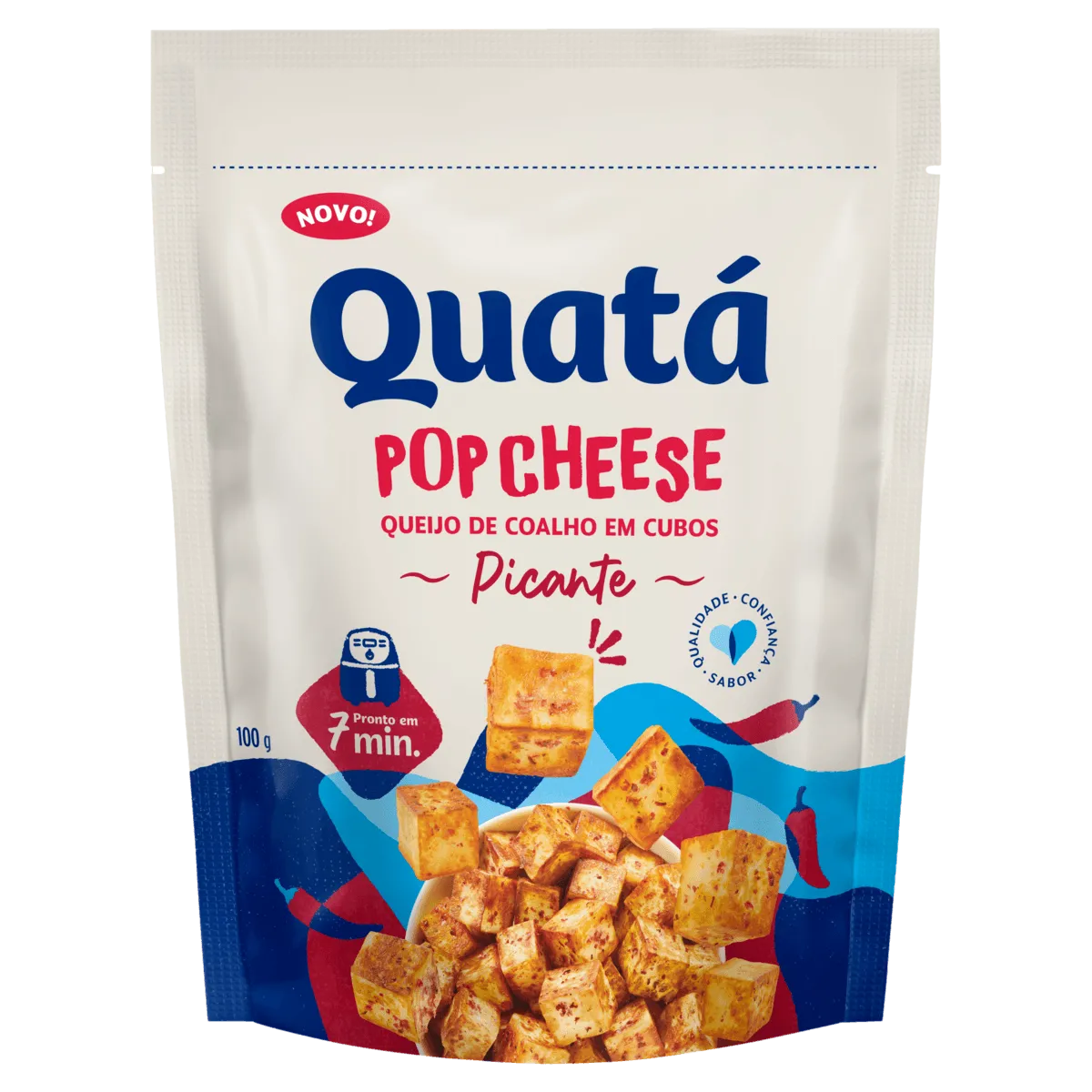 Queijo Coalho em Cubos Picante Quatá Pop 100G