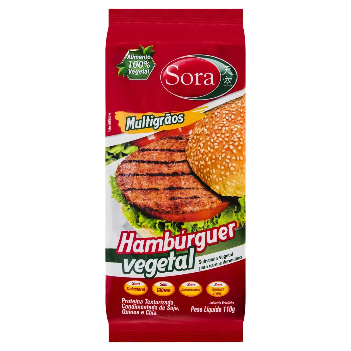 Hambúrguer Vegetal Multigrãos Sora 110G