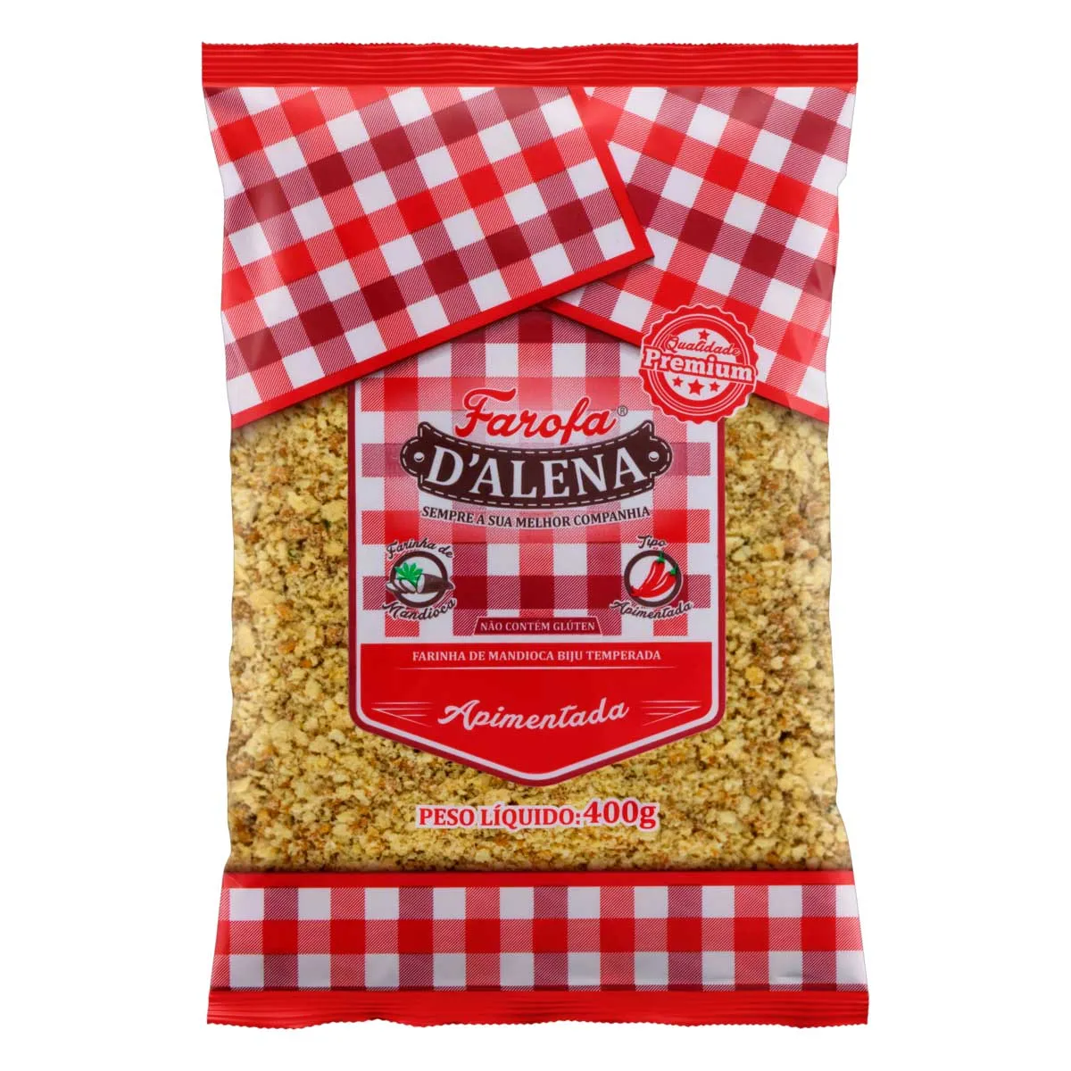 Farofa de Mandioca Apimentada D'alena 400G