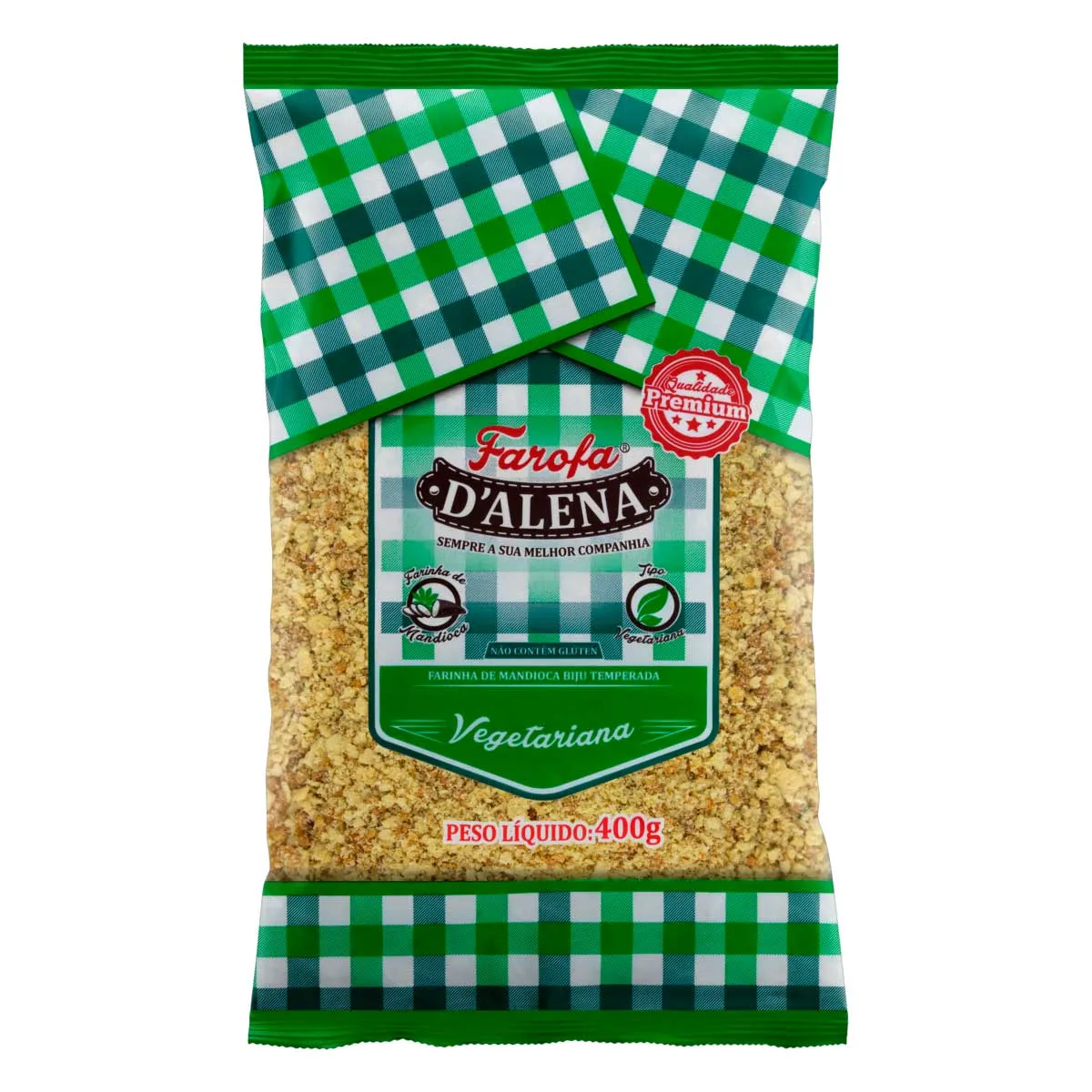 Farofa de Mandioca Vegetariana D'alena 400G