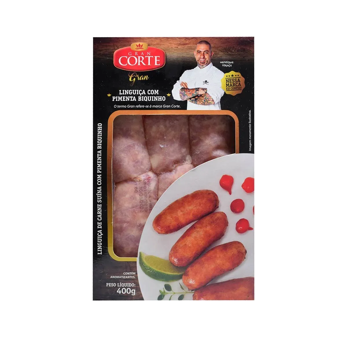 Linguiça Suína Biquinho Gran Corte Gran 400G