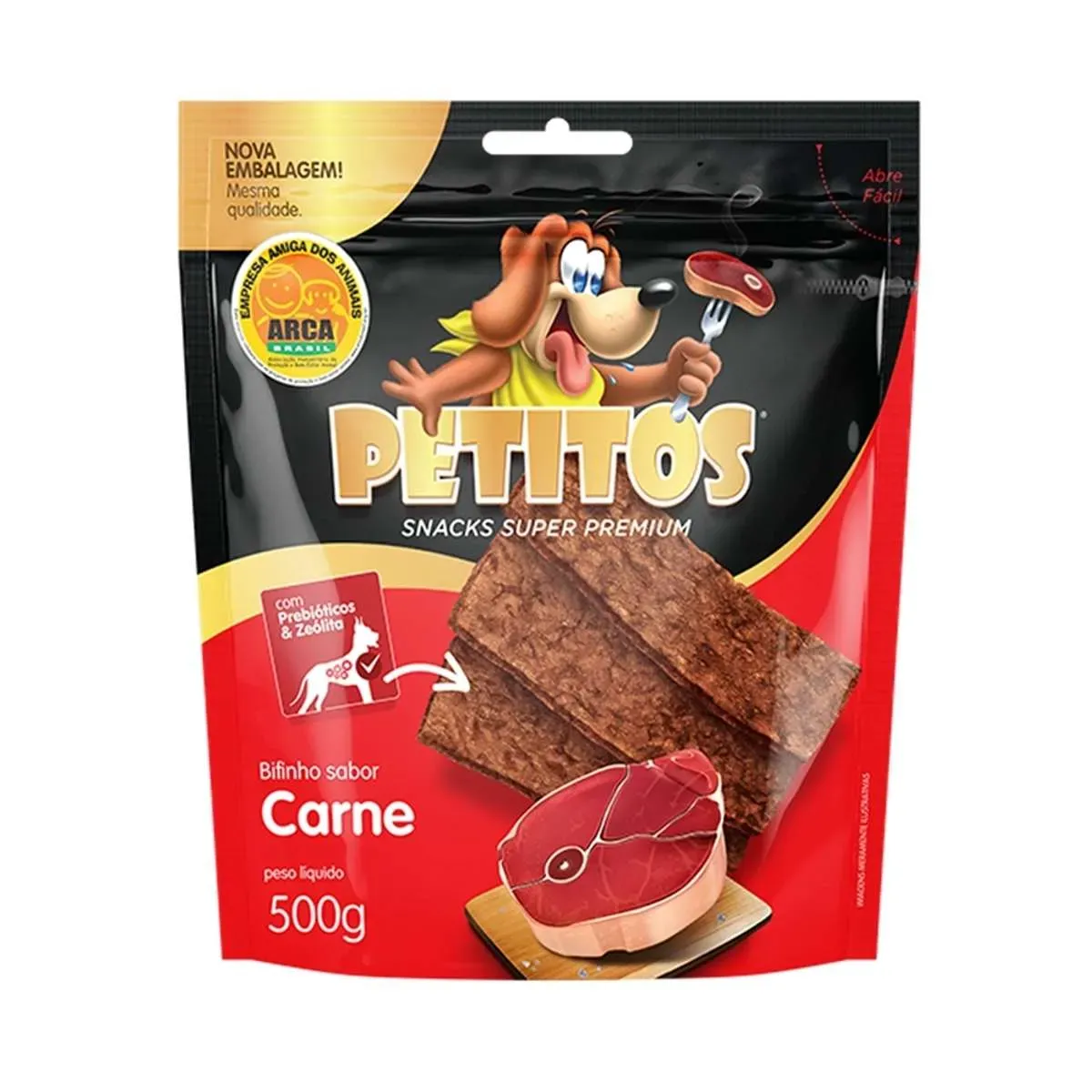 Bifinho para Cães Petitos Carne 500G