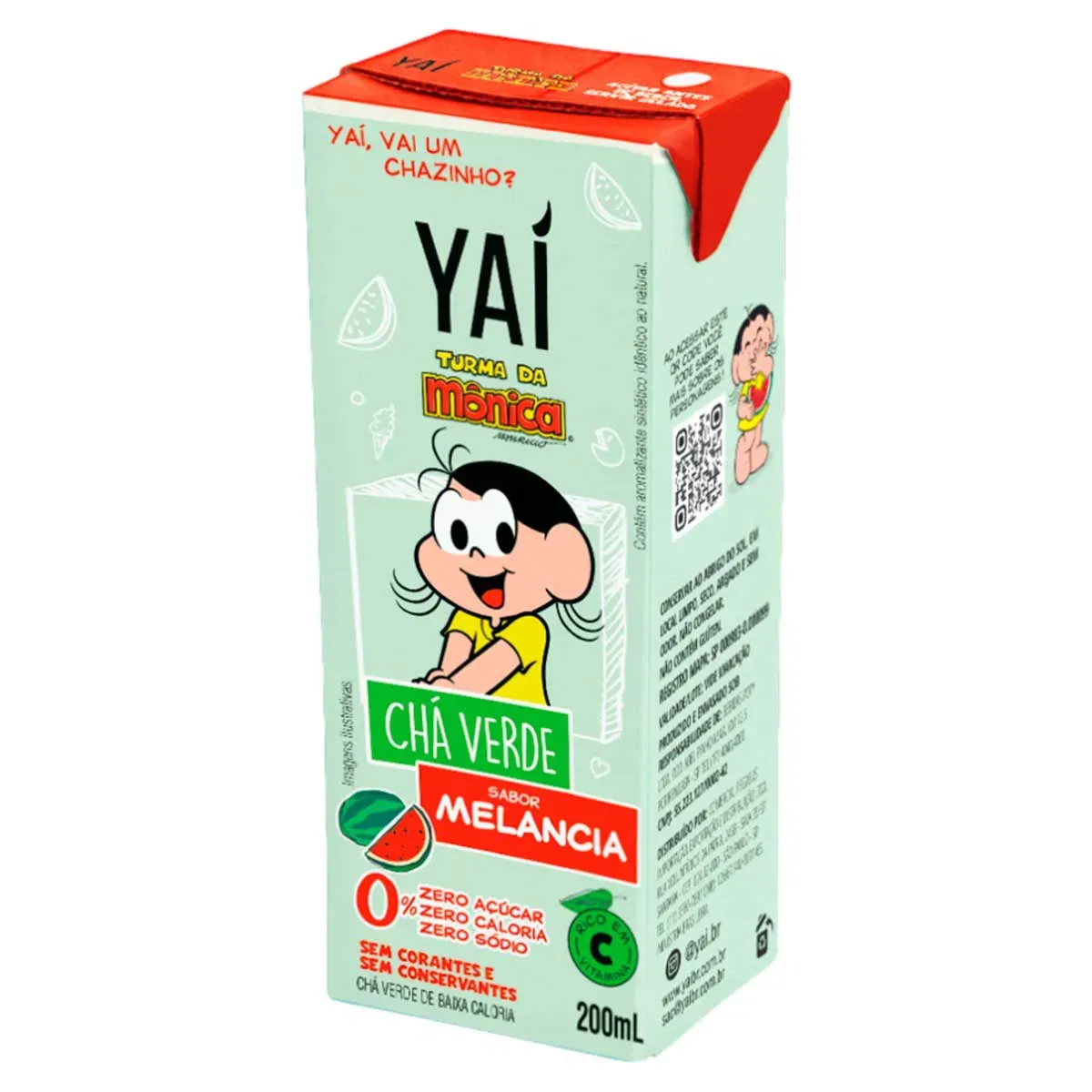 Chá Verde Melancia Zero Açúcar Turma Mônica 200ML