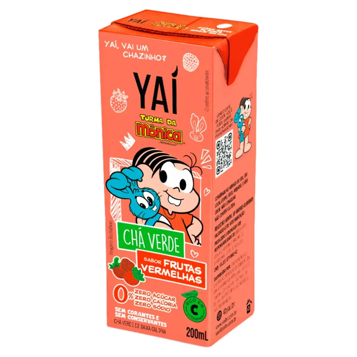 Chá Verde Frutas Vermelhas Zero Açúcar Turma 200ML