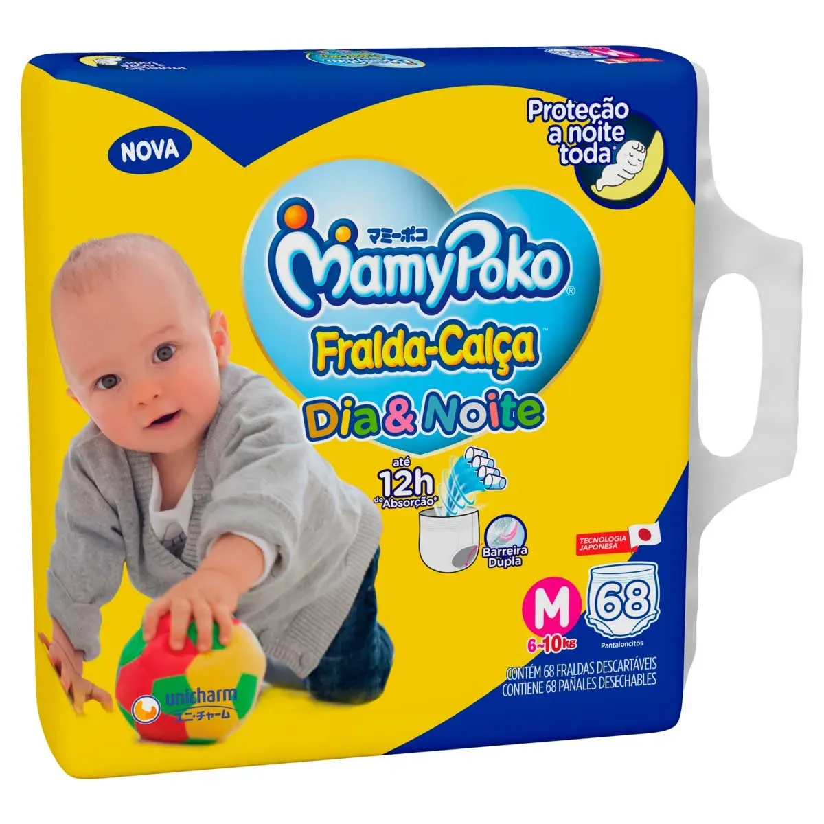 Fralda Descartável Infantil Calça MamyPoko 68UN