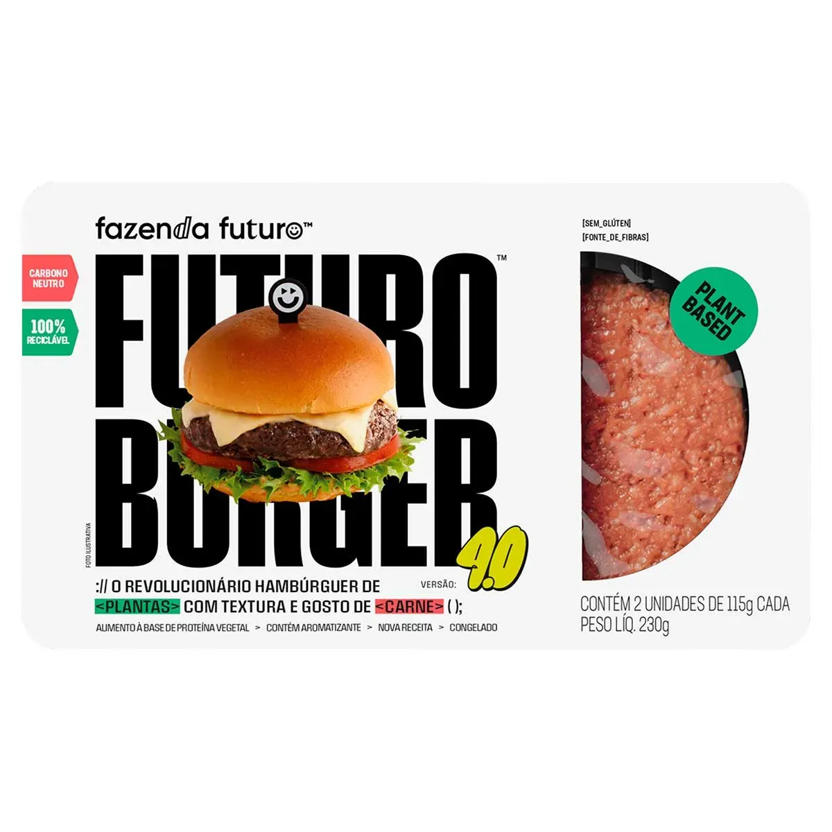 Hambúrguer de Carne Vegetal Futuro Burger 230G
