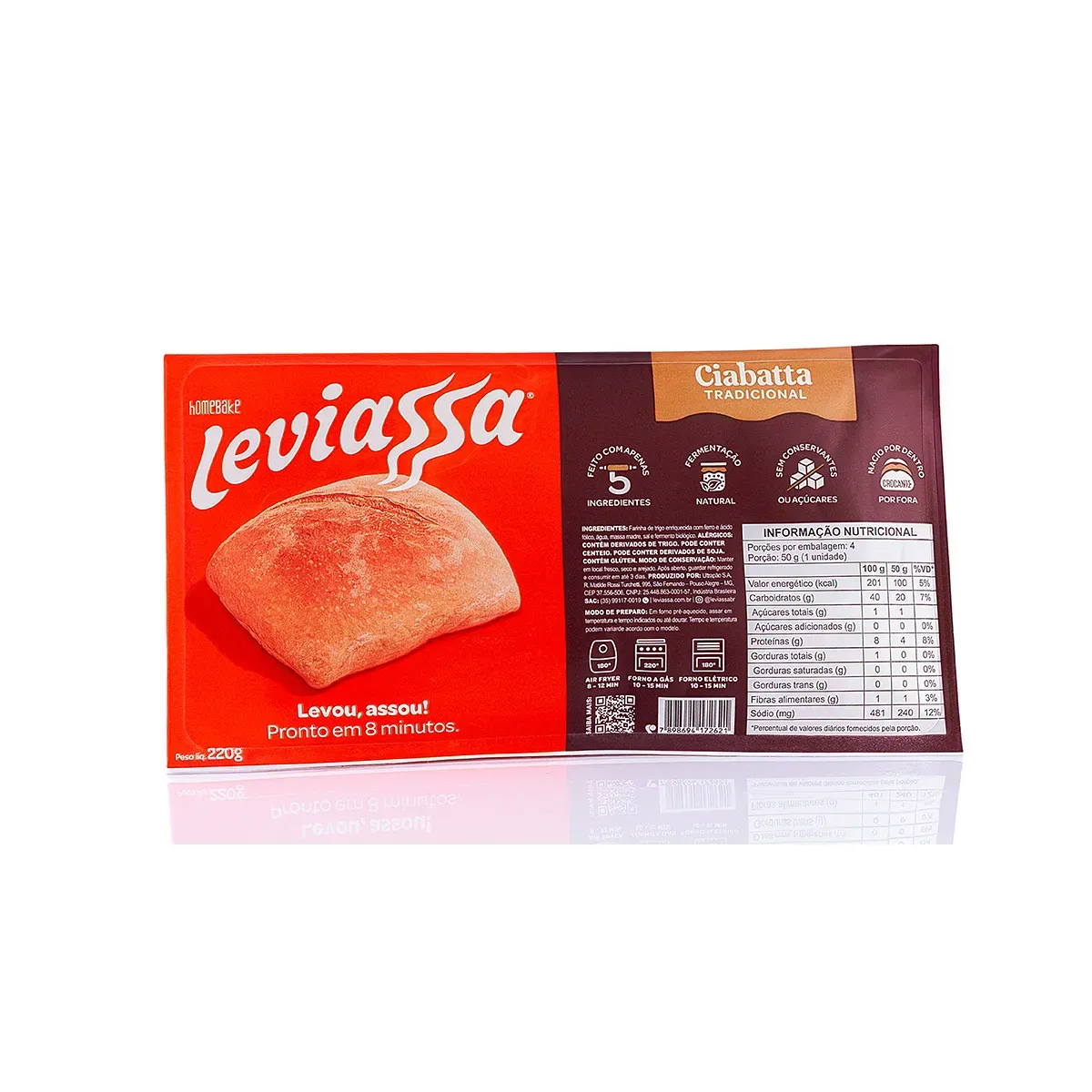 Pão Ciabatta Leviassa 220G