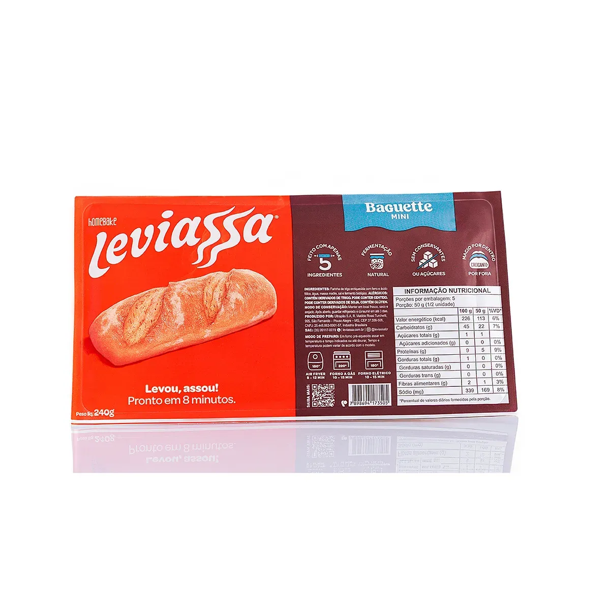 Mini Baguete Francesa Leviassa 240G