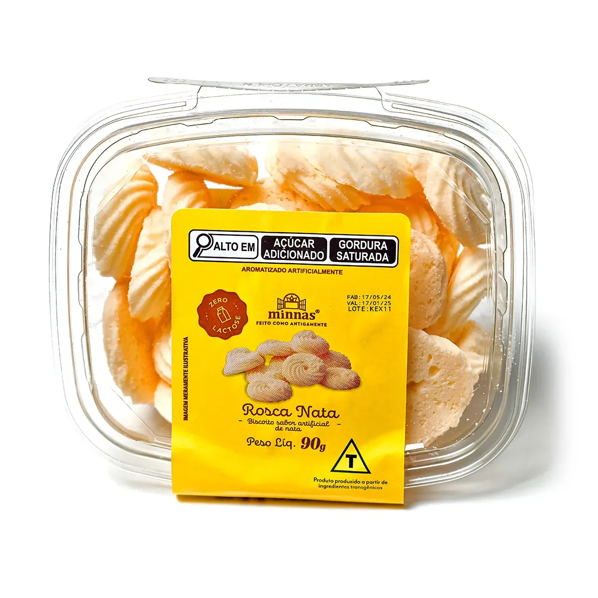 Biscoito Amanteigado Rosca Nata Minnas 90G