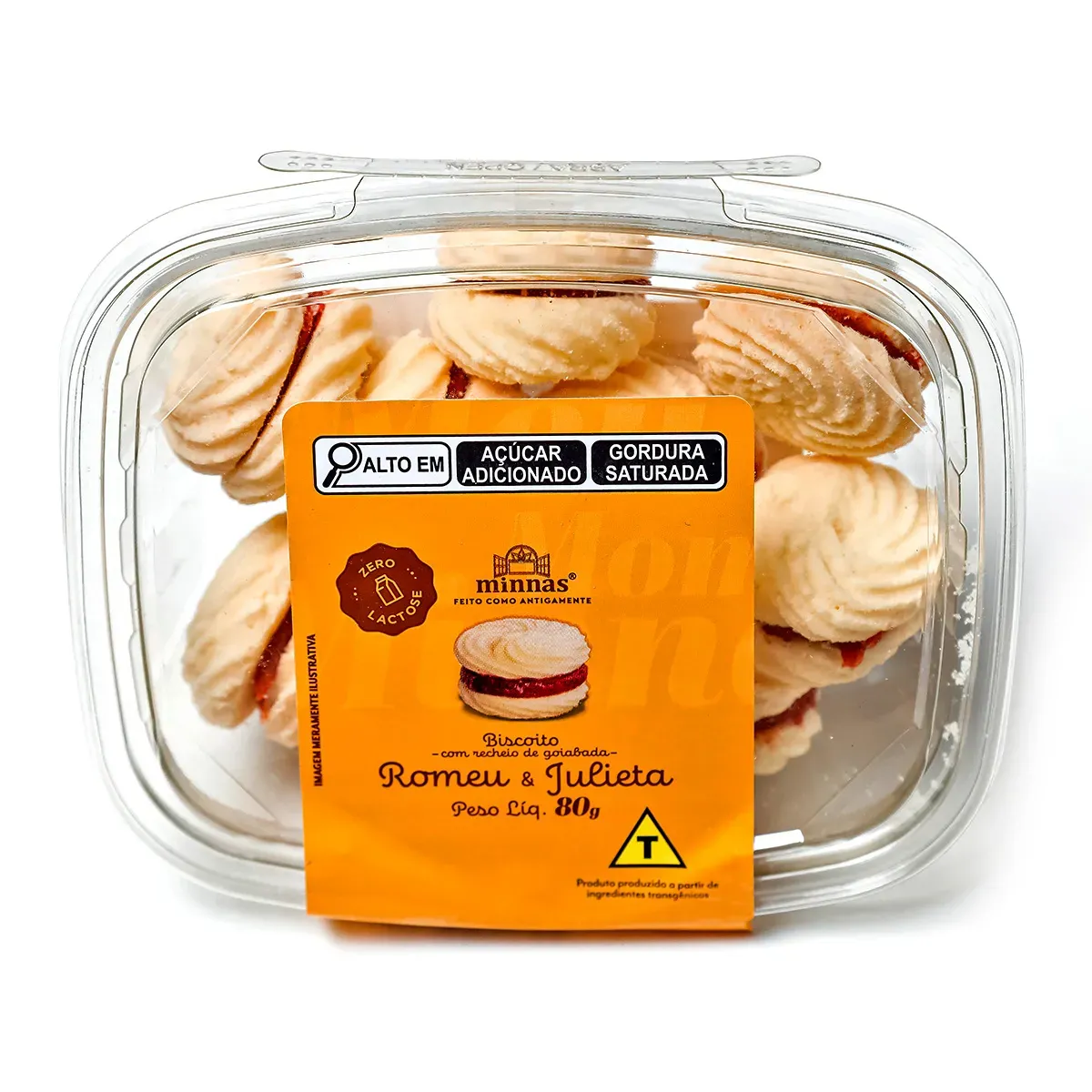 Biscoito Amanteigado Recheado Goiabada Romeu 80G