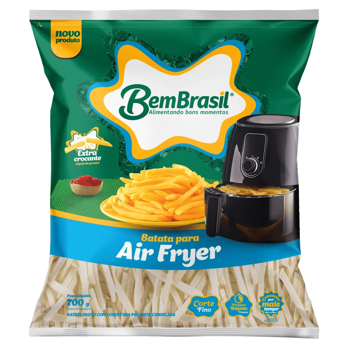 Batata Bem Brasil Para Air Fryer 700G
