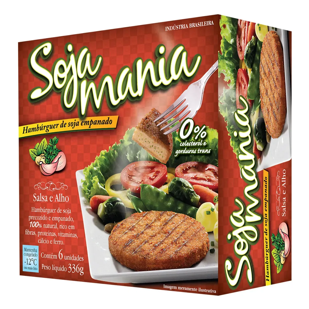 Hambúrguer Soja Empanado Salsa Alho Soja 336G 6UN