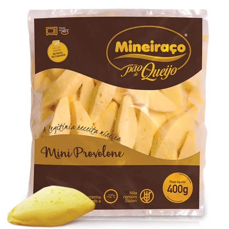Pão de Queijo Mini Provolone Mineiraço 400G