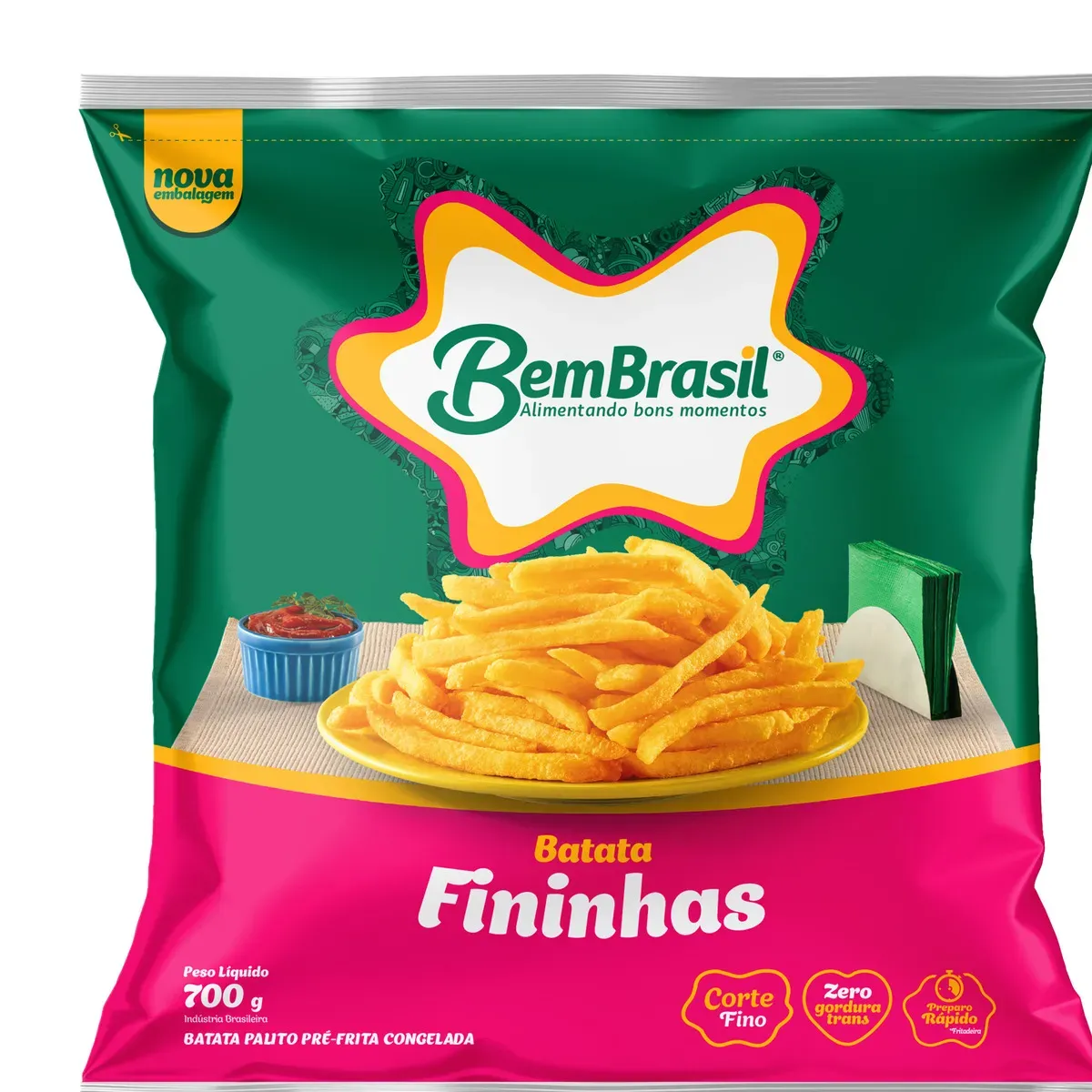 Batata Palito Fininha Bem Brasil 700G