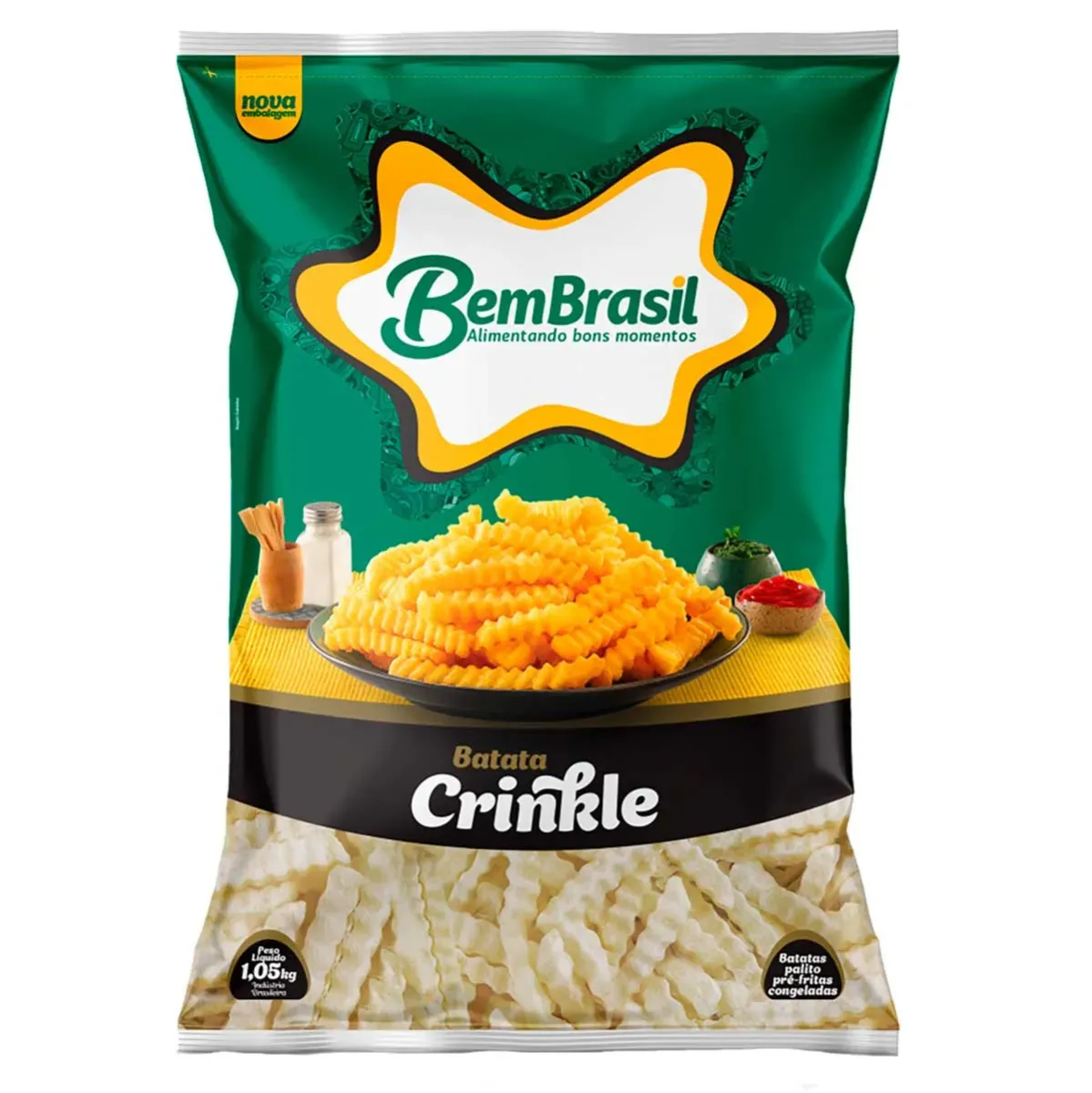 Batata Crinkle Bem Brasil 1,05KG
