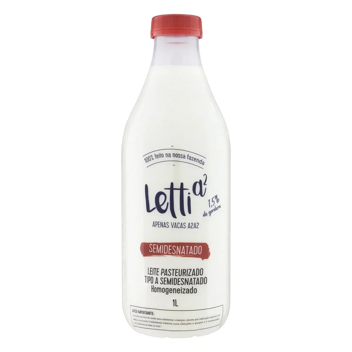 Leite Pasteurizado Semidesnatado Letti Tipo A 1L