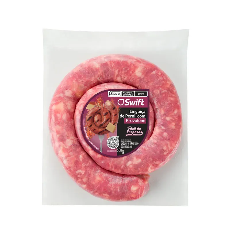 Linguiça Pernil Provolone Swift 500G