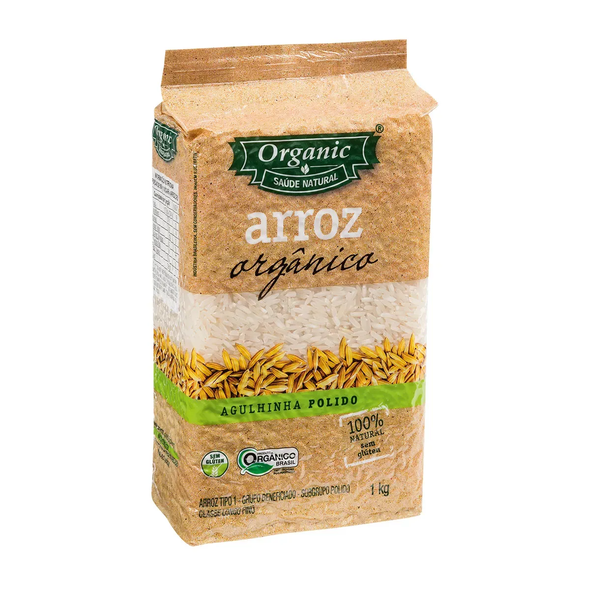Arroz Agulhinha Orgânico Organic 1KG