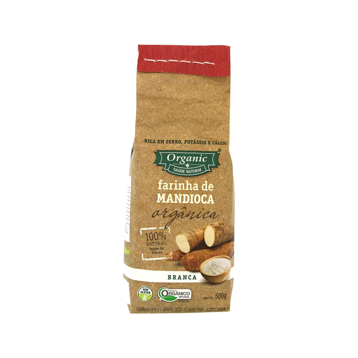 Farinha Mandioca Branca Crua Orgânica Organic 500G