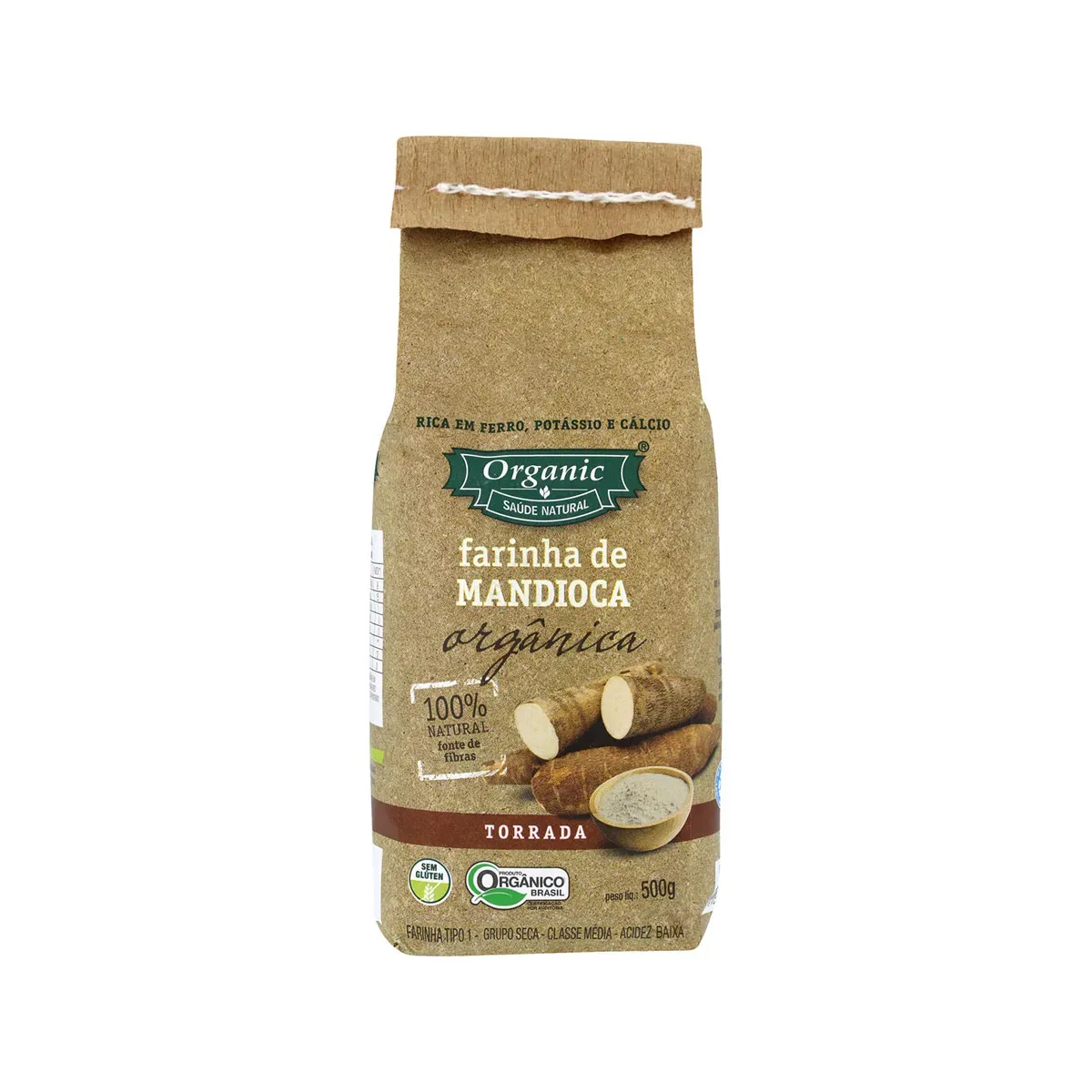 Farinha de Mandioca Torrada Orgânica Organic 500G