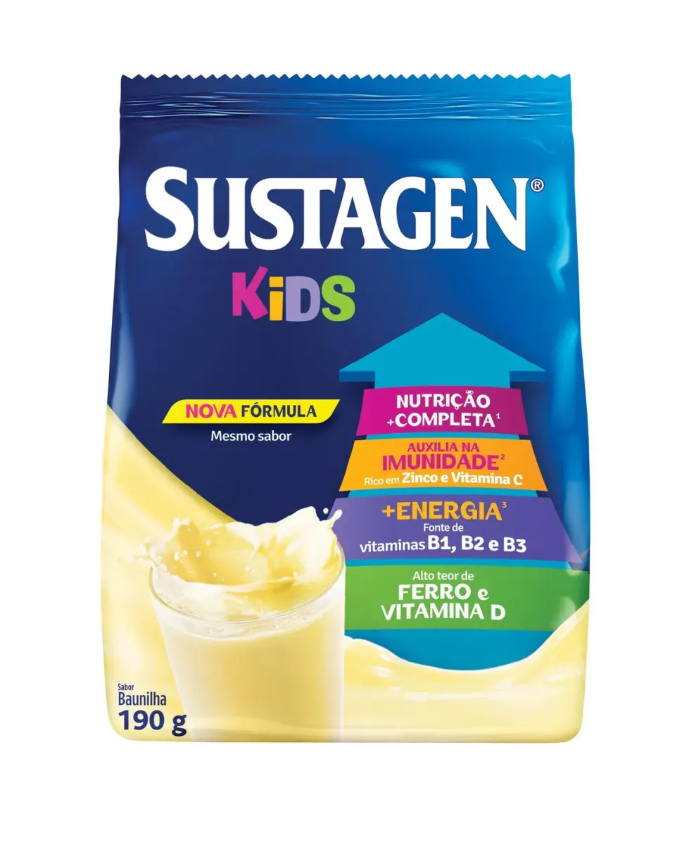 Complemento Alimentar Sustagen Kids Baunilha 190G