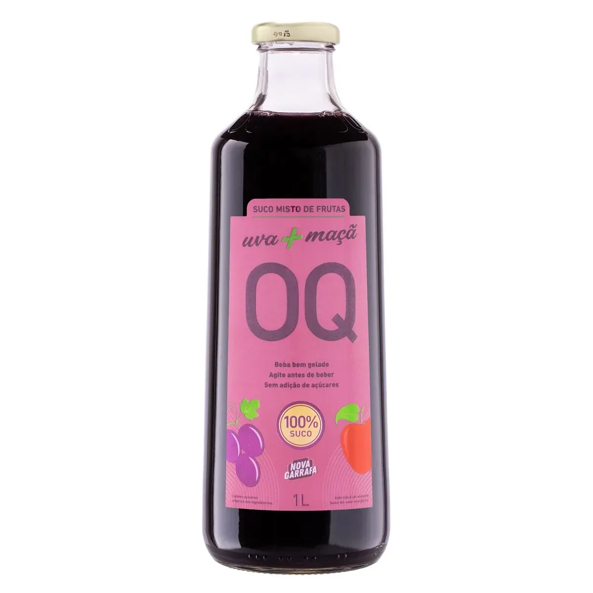 Suco de Uva e Maça Integral OQ 1L