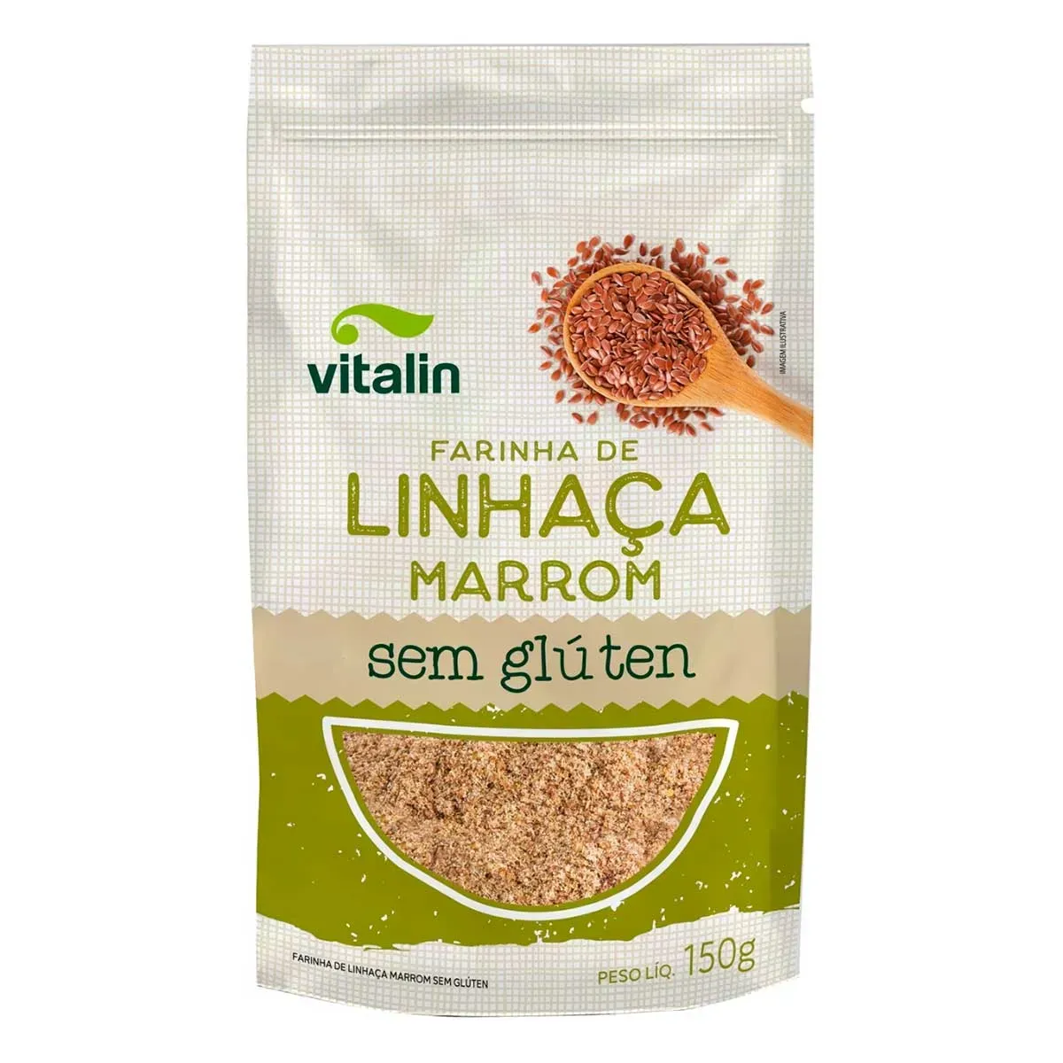 Farinha de Linhaça Marrom Integral Vitalin 150G