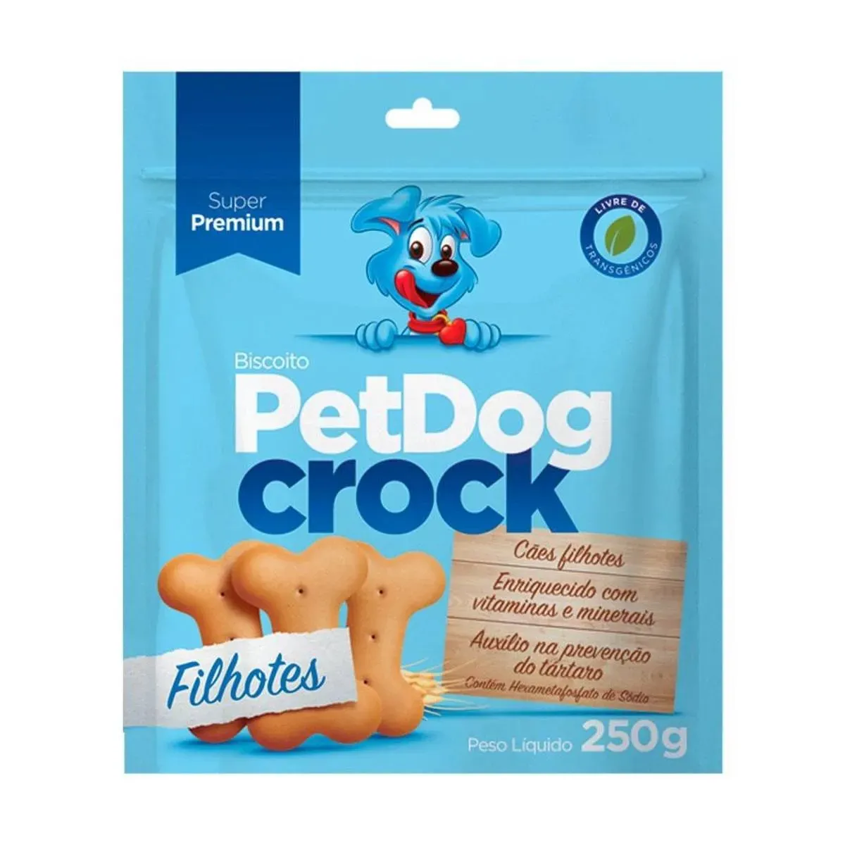 Biscoito Dog Crock para Cães Filhotes 250G