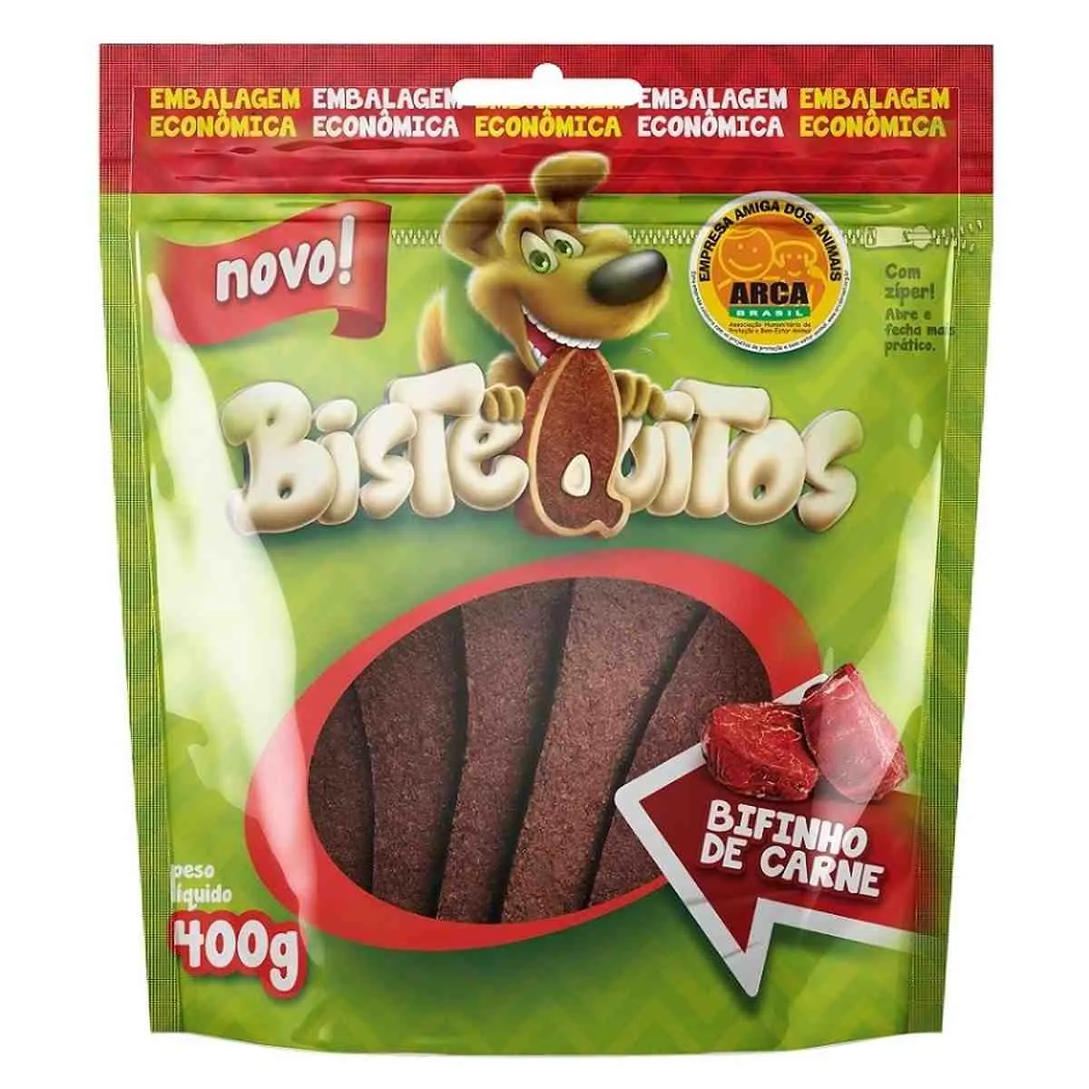 Bifinho para Cães Petitos Bistequitos Carne 400G