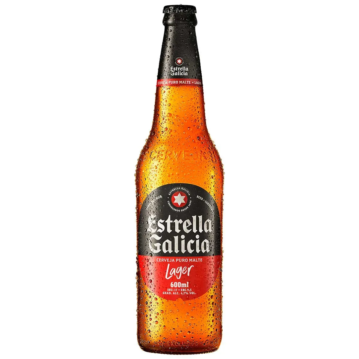 Cerveja Estrella Galicia Puro Malte Lager 600ML