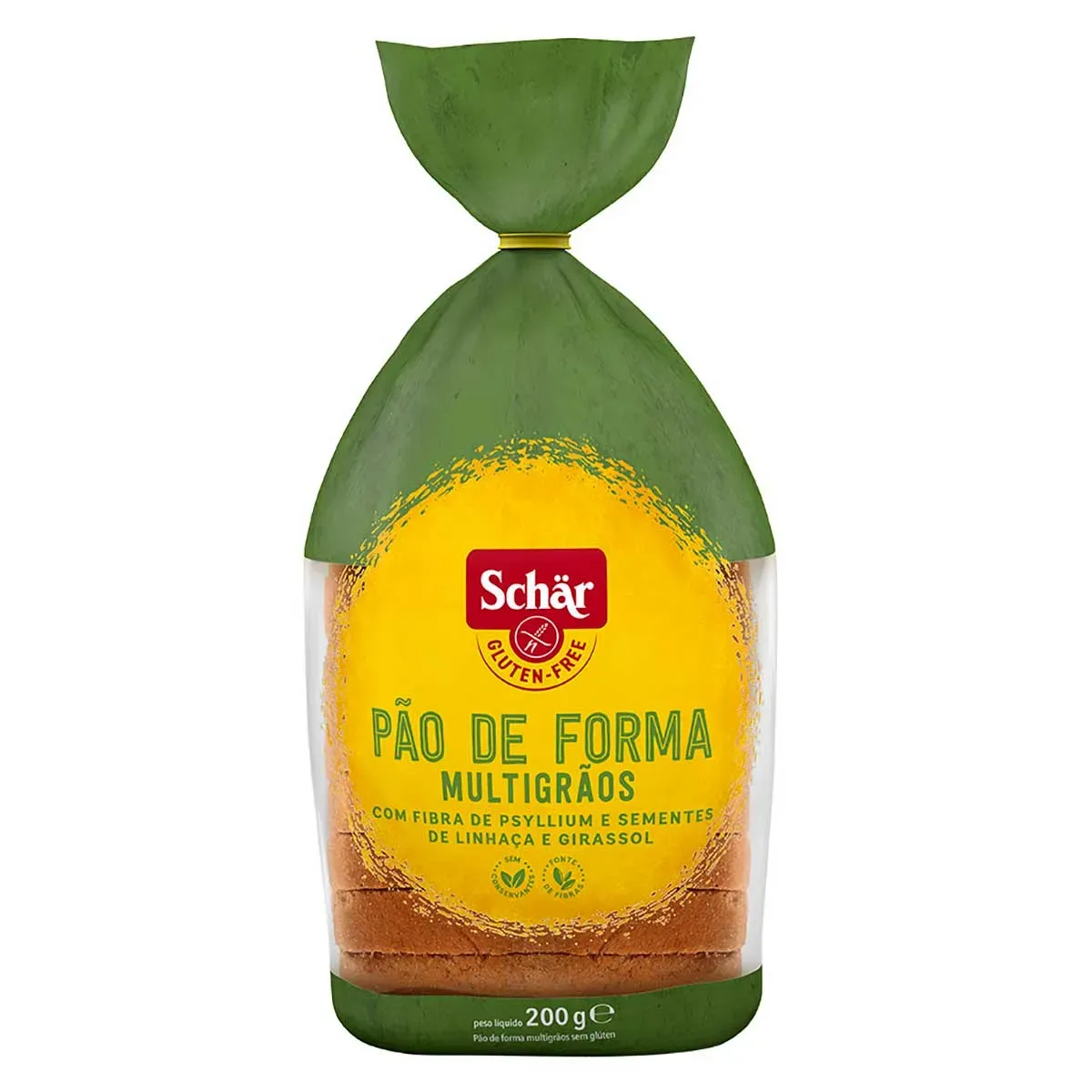 Pão Forma Multigrãos Sem Glúten Sem Schar 200G